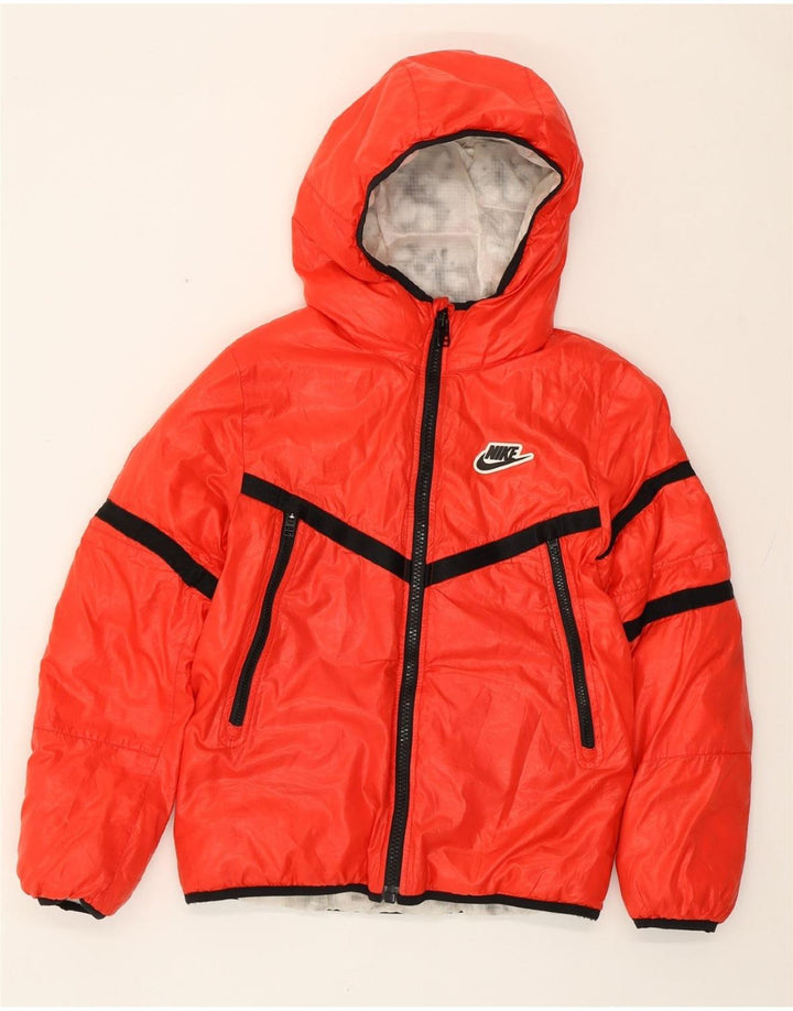 NIKE Veste matelassée coupe standard pour garçon 13-14 ans Large Rouge Colourblock