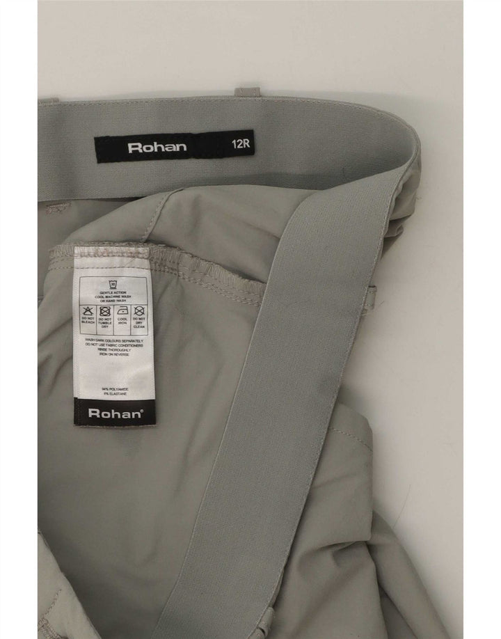 Rohan Pantalon cargo slim pour femme UK 12 Medium W32 L30 Gris Polyamide