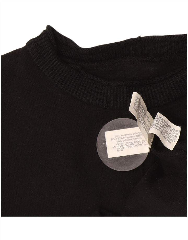 Zara Femme Robe Pull UK 14 Moyen Noir Polyester
