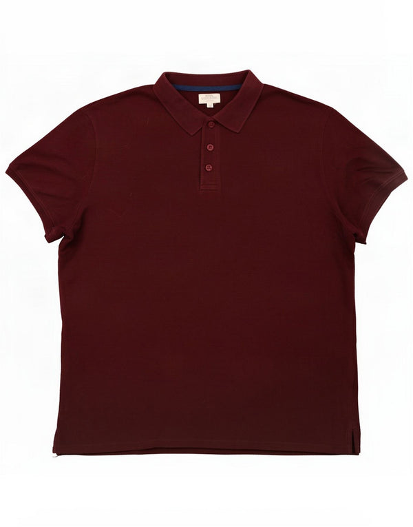 Mountain Warehouse Polo Homme 2XL Coton Bordeaux