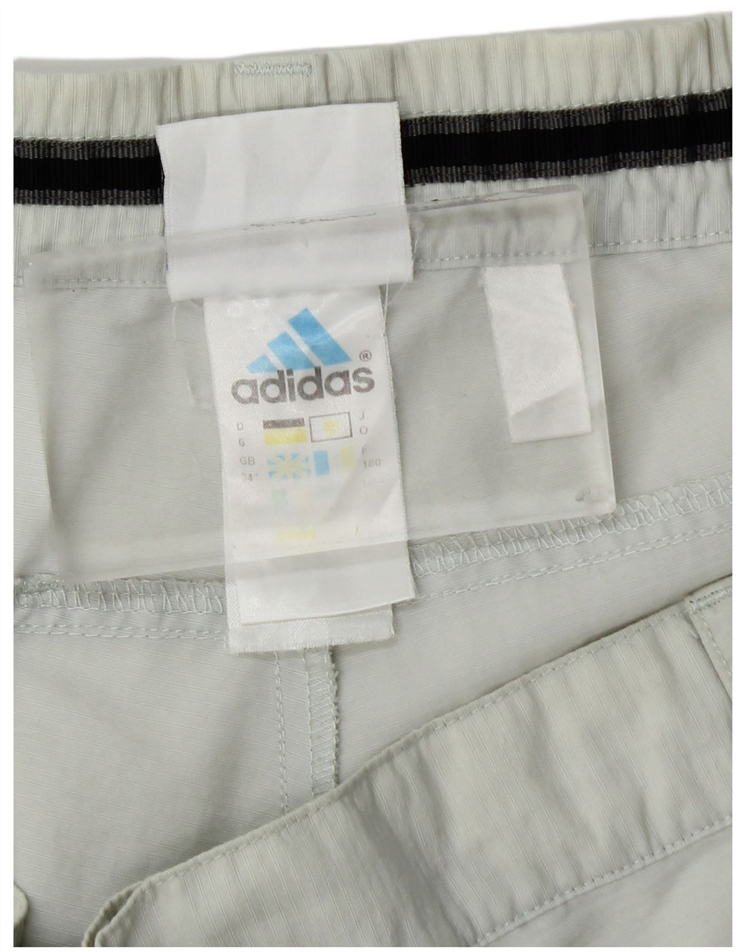 Adidas Pantalon Capri Droit W34 L21 Blanc Cassé Polyamide Homme