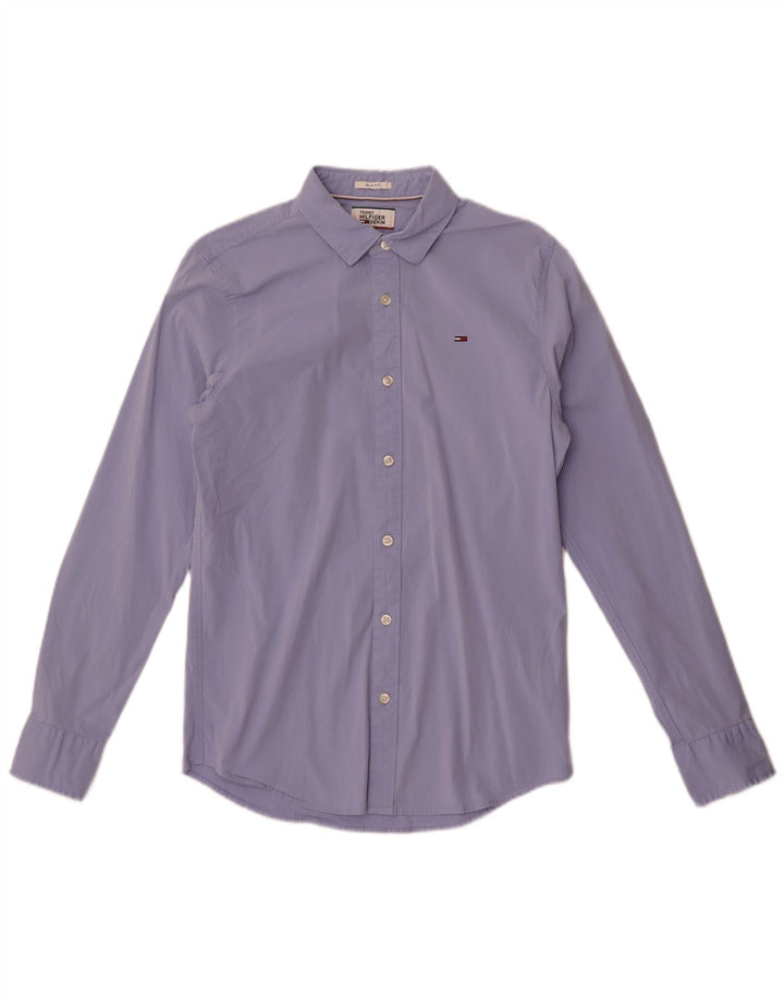 Tommy Hilfiger Chemise Slim Fit Homme Bleu Moyen Coton