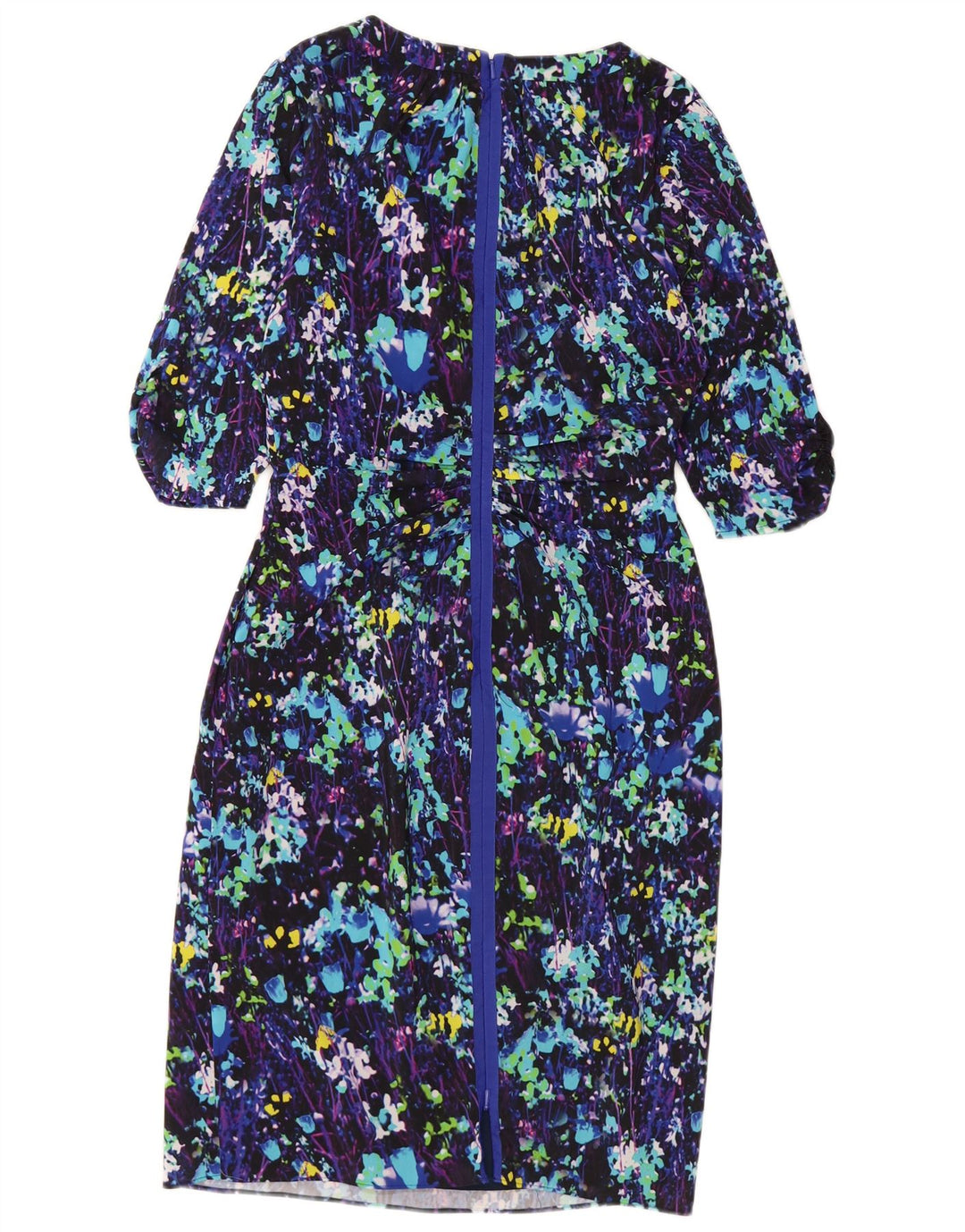 COAST Robe fourreau à motif abstrait pour femme UK 10 Small Multicolore