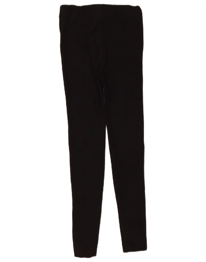 Zara Leggings Femme UK 12 Polyester Noir Moyen