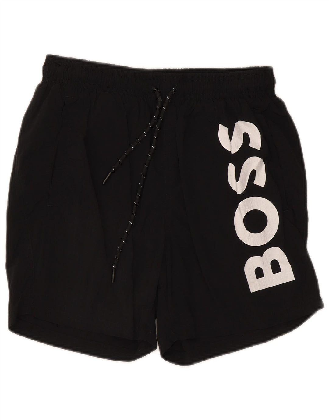 Hugo Boss Short de bain graphique Small Noir Polyamide Homme