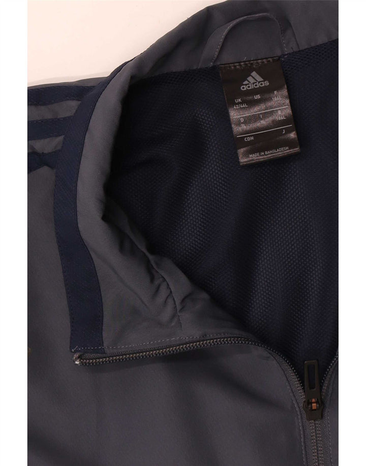 Adidas Veste de survêtement pour homme UK 42/44 Large Bleu marine Polyester
