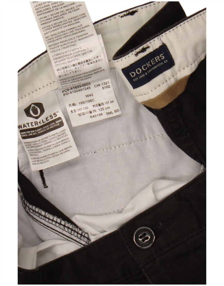 DOCKERS Short Cargo Homme W42 2XL Noir Coton