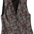 Christian Gilet Femme IT 46 Large Multicolore Moucheté