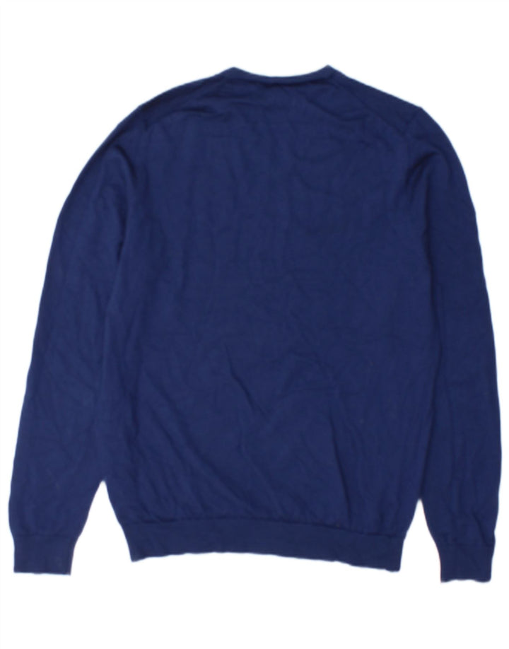 Marks & Spencer Pull col V Homme Bleu Marine Moyen Laine