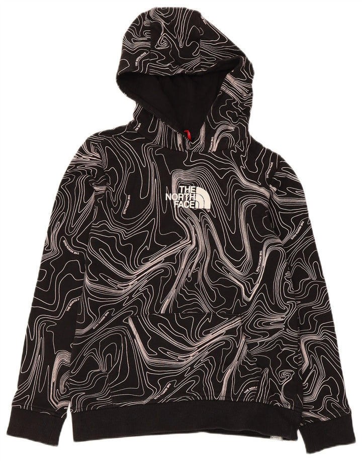 The North Face Pull à capuche à motif abstrait pour garçon 11-12 ans Grand Noir