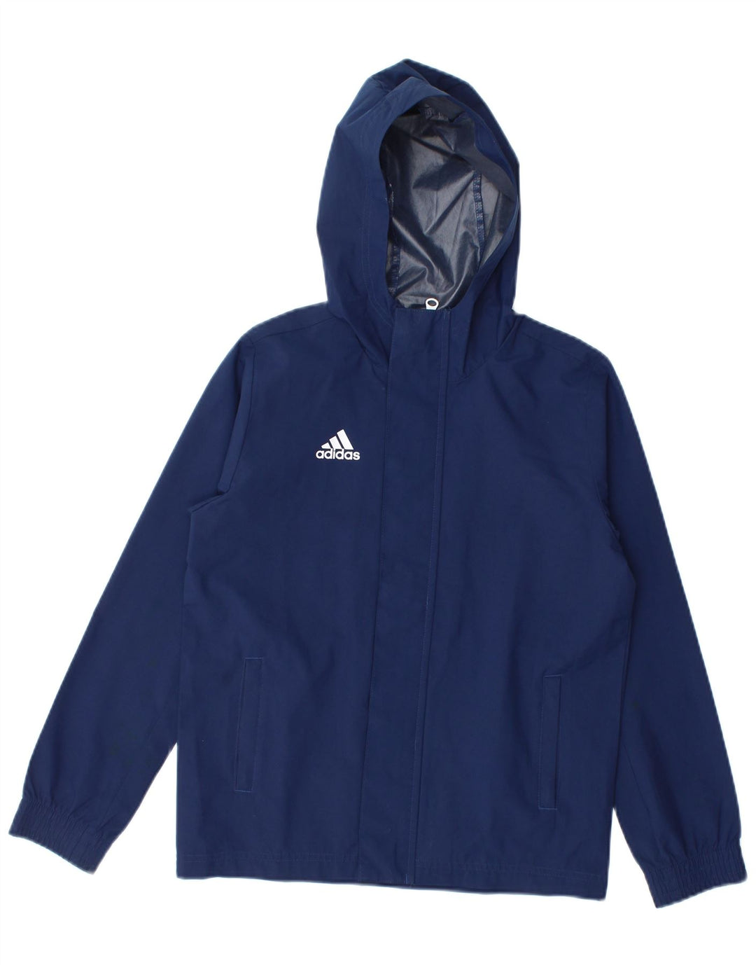 Veste de pluie à capuche Adidas garçon 9-10 ans bleu marine polyester
