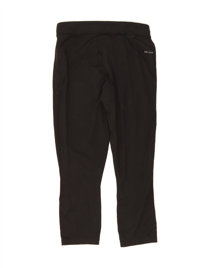 NIKE Womens Leggings UK 14 Medium Black Polyester Vintage Nike and Second-Hand Nike from Messina Hembry 