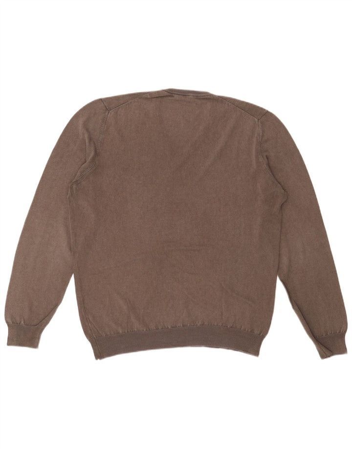 Fay Pull col V Homme IT 50 Gris Moyen Coton