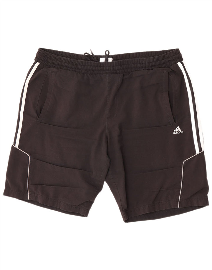 Adidas Short de sport pour homme Large Noir Polyester