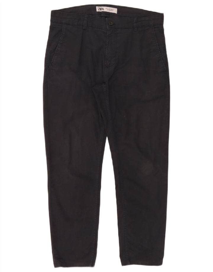 Zara Pantalon Chino Slim Homme EU 40 Medium W31 L26 Noir