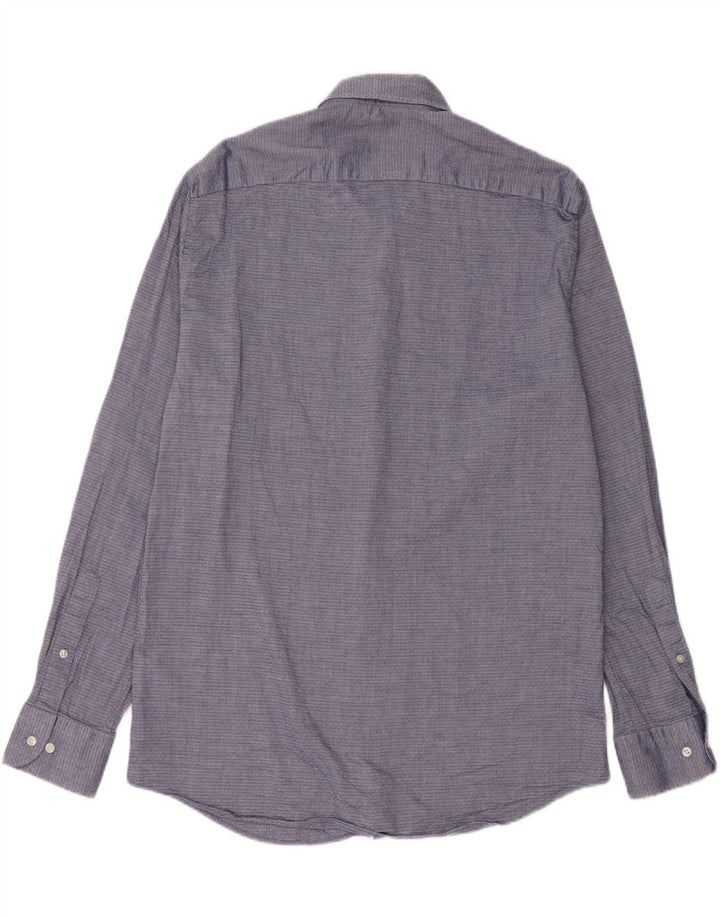 Tommy Hilfiger Chemise Homme Taille 42 16 1/2 Moyen Bleu Marine Géométrique