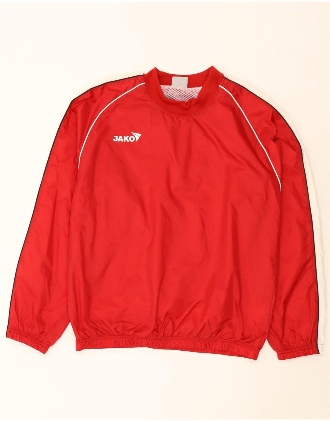 Jako Hommes Pull Survêtement Top Veste Grand Rouge Colorblock Nylon
