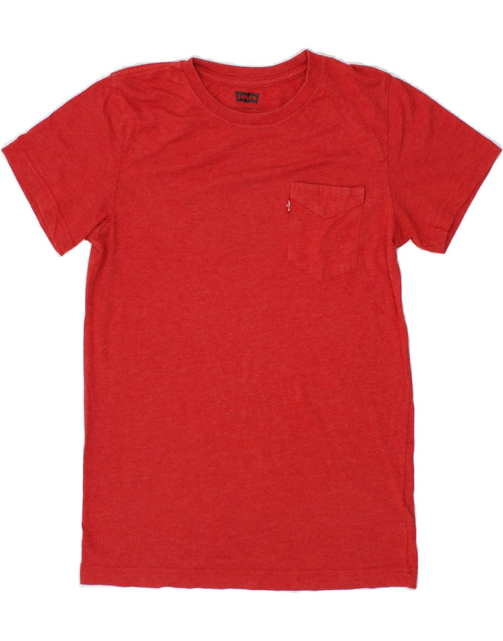 LEVI'S Boys T-Shirt Top 12-13 Years Large Red Cotton Vintage Levi's and Second-Hand Levi's from Messina Hembry 