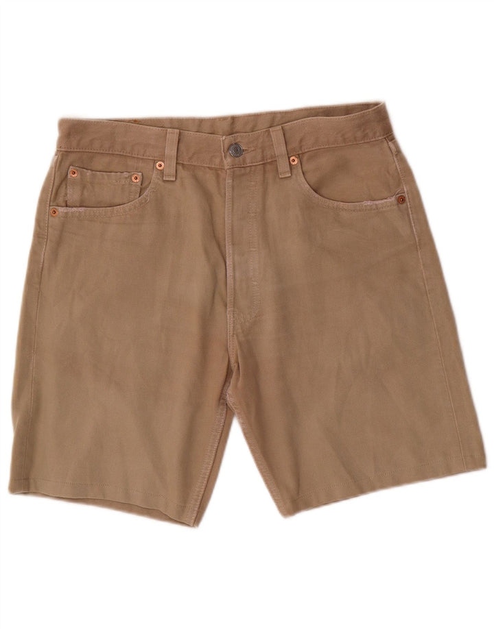 LEVI'S Short en Jean 501 Homme W32 Beige Moyen Coton