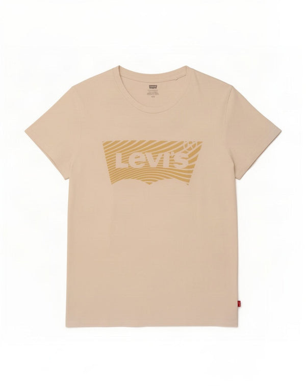 Levi's T-Shirt Graphique Femme UK 14 Large Blanc