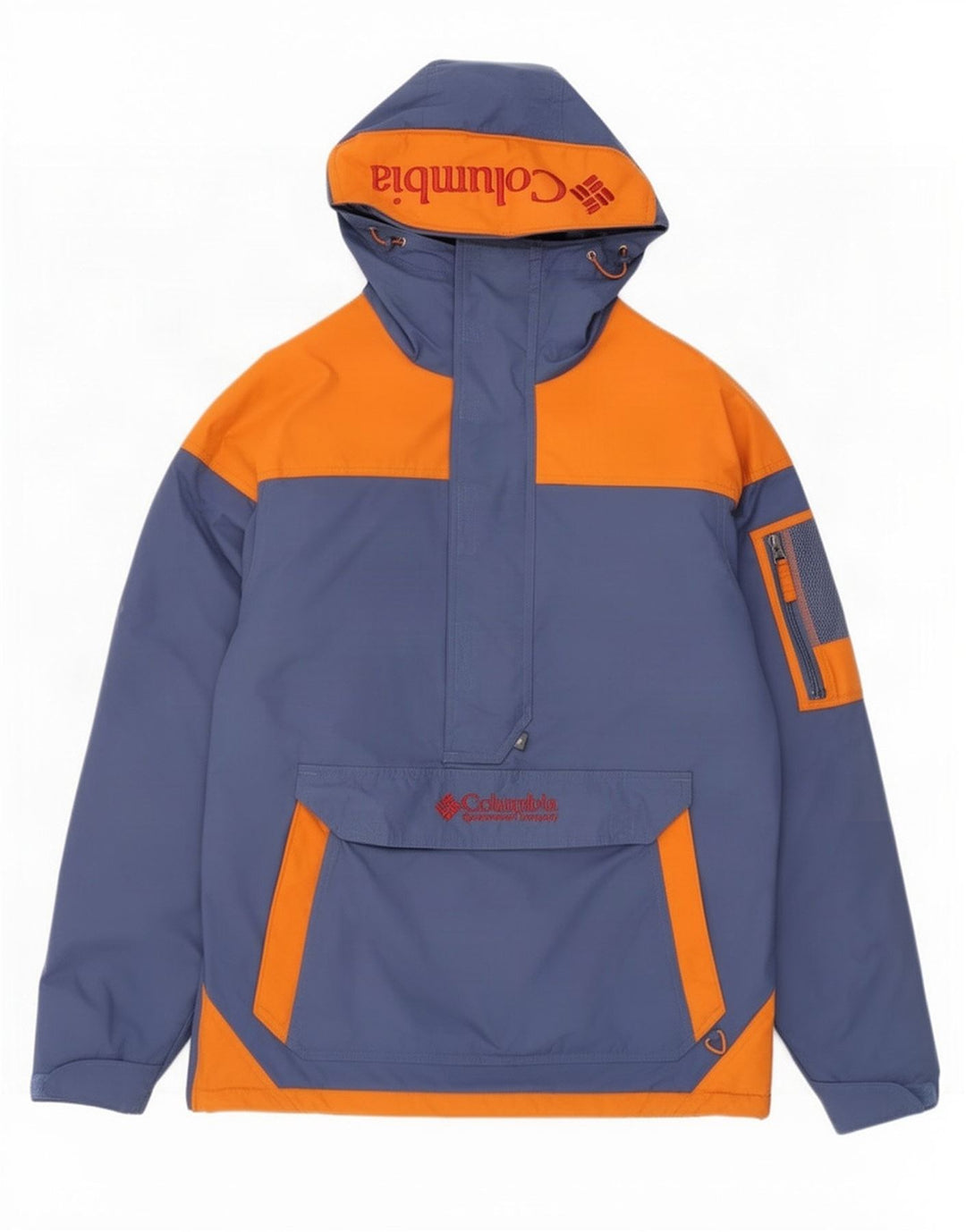 Columbia Veste Anorak Graphique pour Homme UK 36 Petit Bleu Marine Colorblock