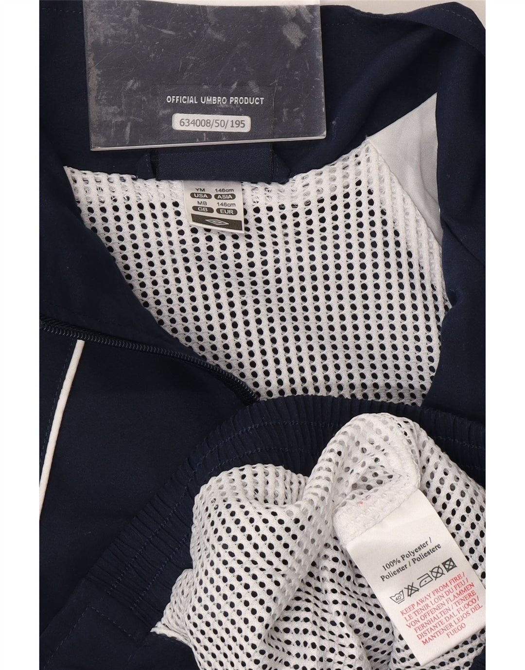 UMBRO Veste de Survêtement Graphique Garçon 10-11 ans Bleu Marine Moyen