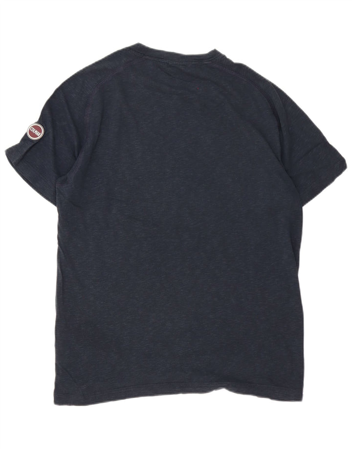 Colmar Homme Coupe Regular T-Shirt Top Bleu Marine Moucheté Coton