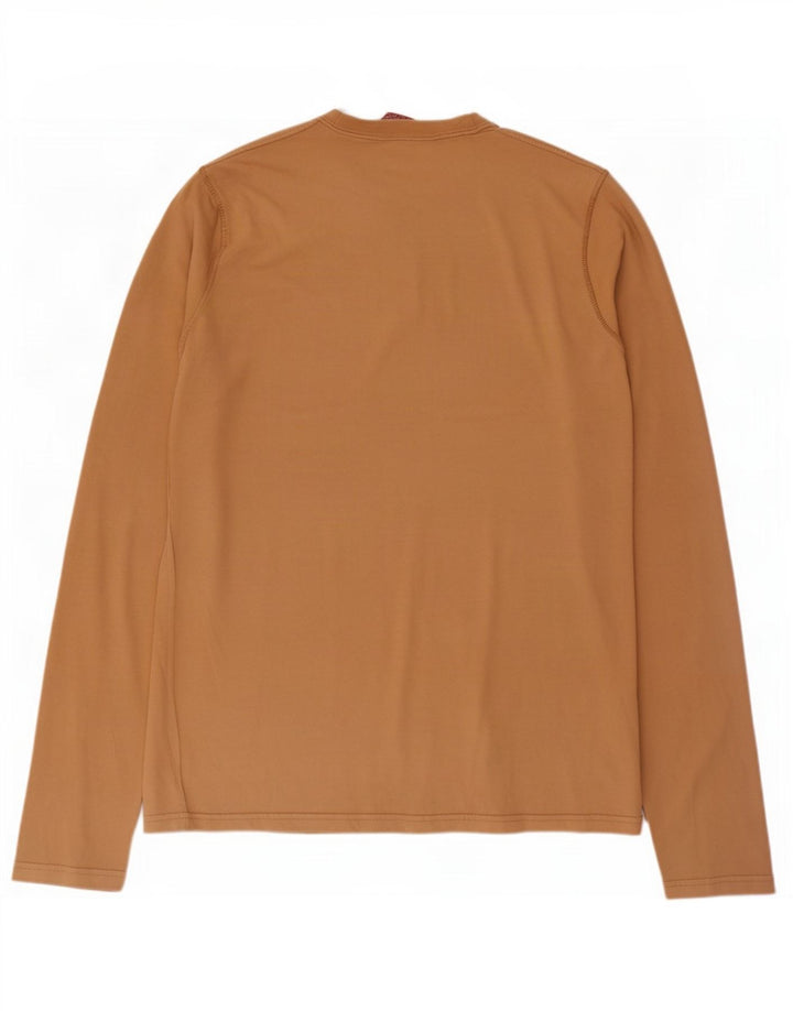 Zara Homme Graphic Top Manches Longues XL Coton Beige