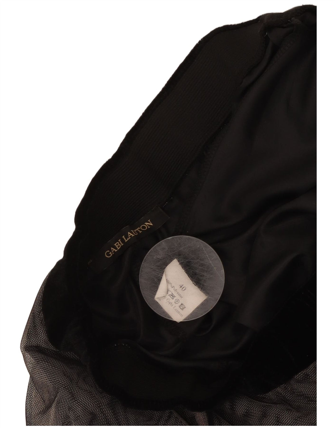 GABI LAUTON Jupe évasée Femme EU 40 Medium W28 Noir Polyester