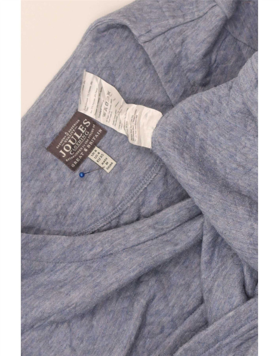 Joules Robe droite à manches longues pour femme UK 8 Small Bleu Polyester