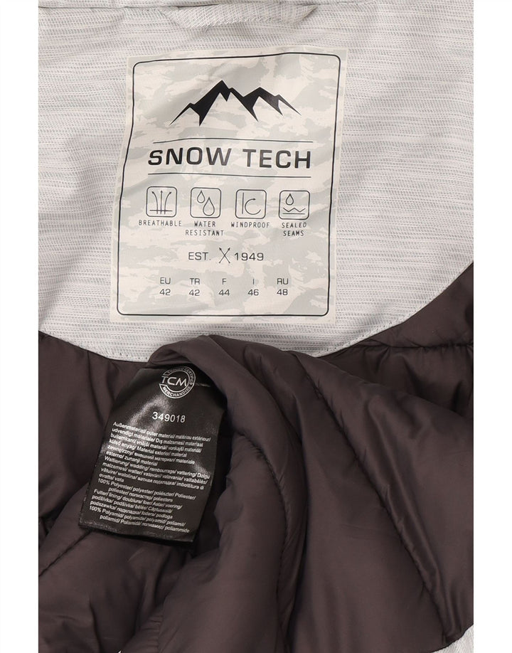TCM Veste coupe-vent surdimensionnée à capuche pour femme IT 46 Grandes rayures grises