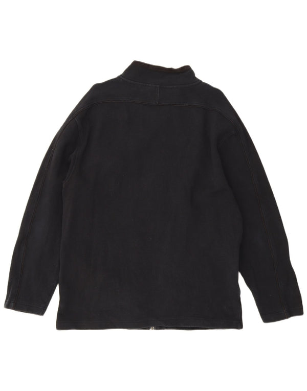 Weird Fish Veste de survêtement pour homme en coton bleu marine Taille L