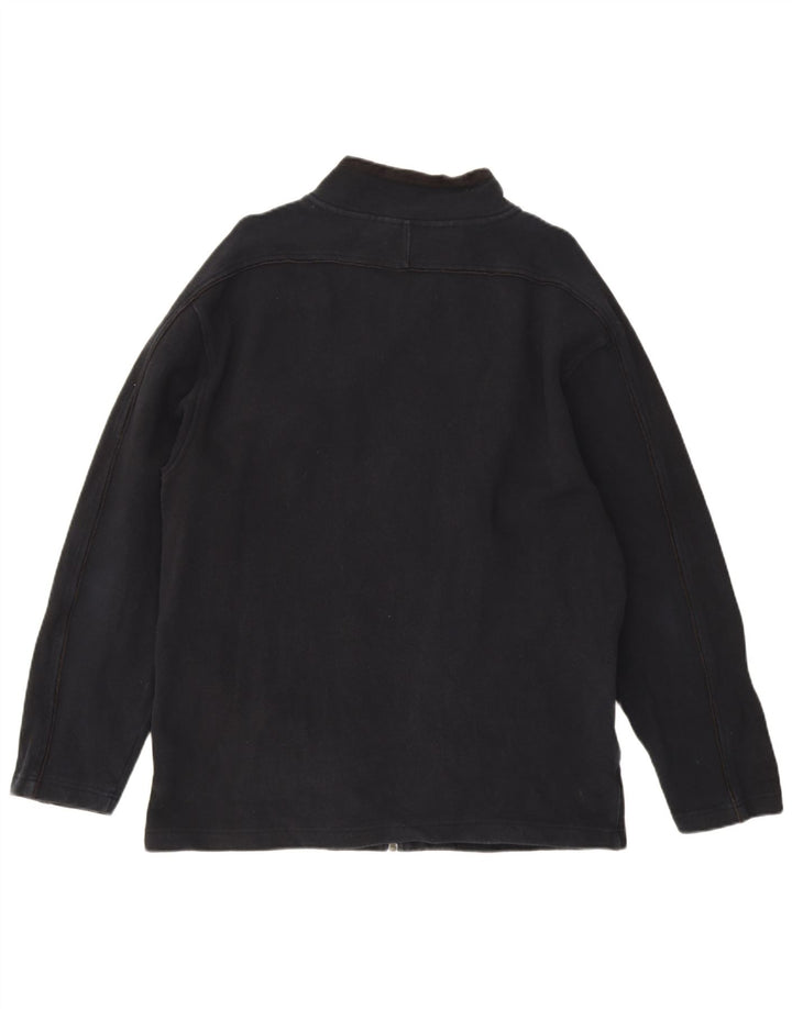 Weird Fish Veste de survêtement pour homme en coton bleu marine Taille L