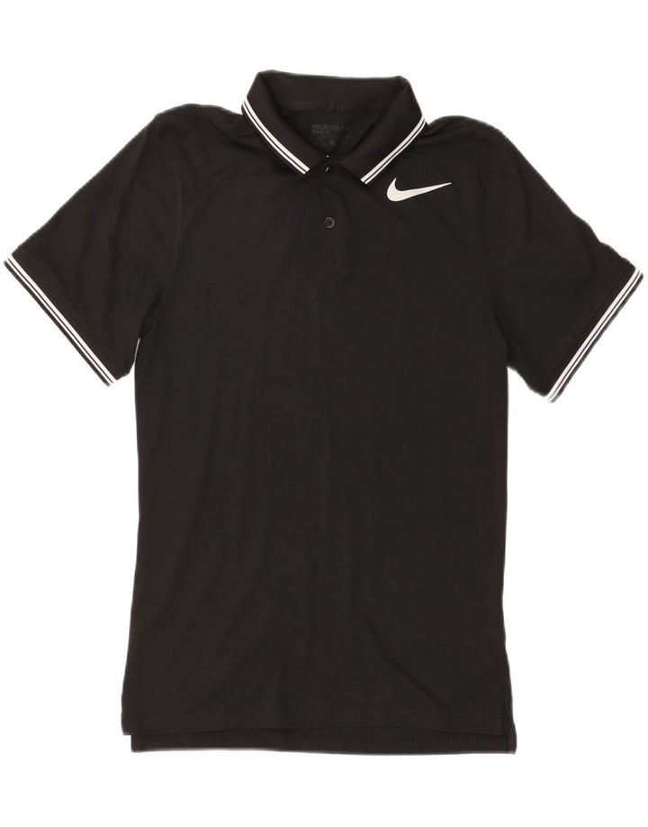 NIKE Hommes Dri Fit Polo Petit Noir Polyester