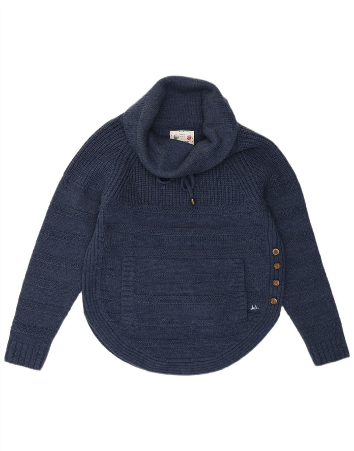 Mantaray Pull surdimensionné à col roulé pour femme UK 10 Petit Bleu marine