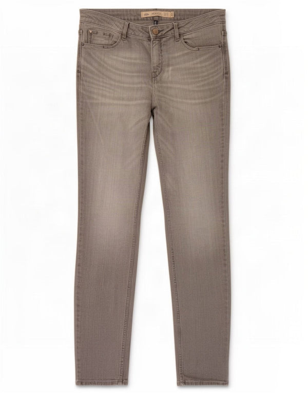 Zara Femme Trafaluc Slim Jeans EU 38 Small W28 L32 Gris Coton