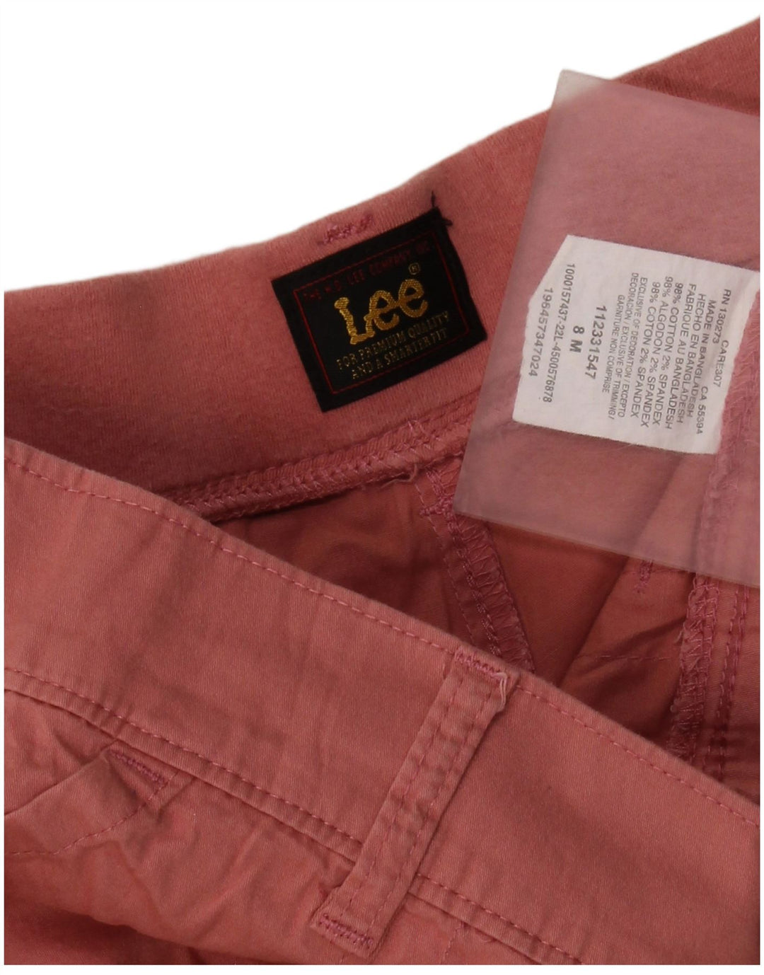 Lee Short Femme US 8 Medium W30 Coton Rose