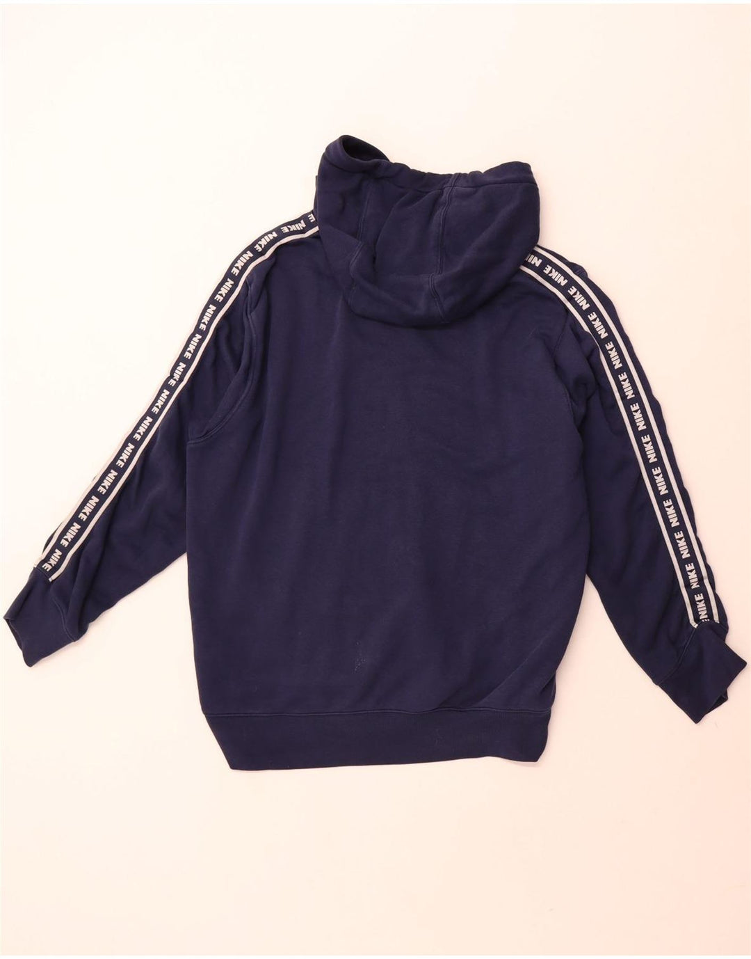 Nike Pull à capuche graphique pour homme en coton bleu marine Taille L