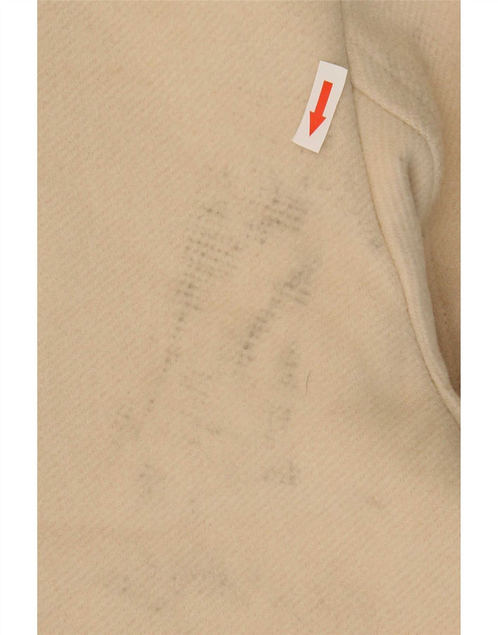 Zara Manteau surdimensionné pour femme UK 16 Large Beige Polyester