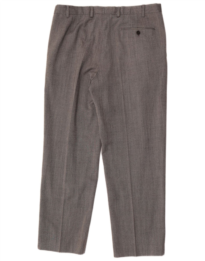 Marks & Spencer Pantalon de Costume Droit Performance Homme W34 L29 Gris Laine