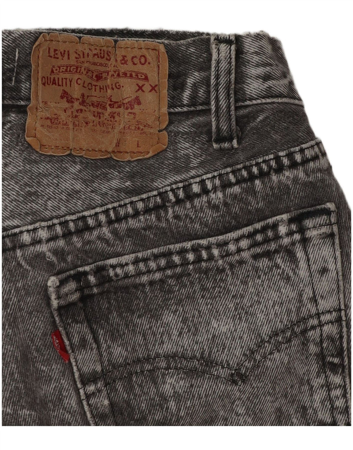 Levi's Short En Jean Femme W28 Gris Moyen