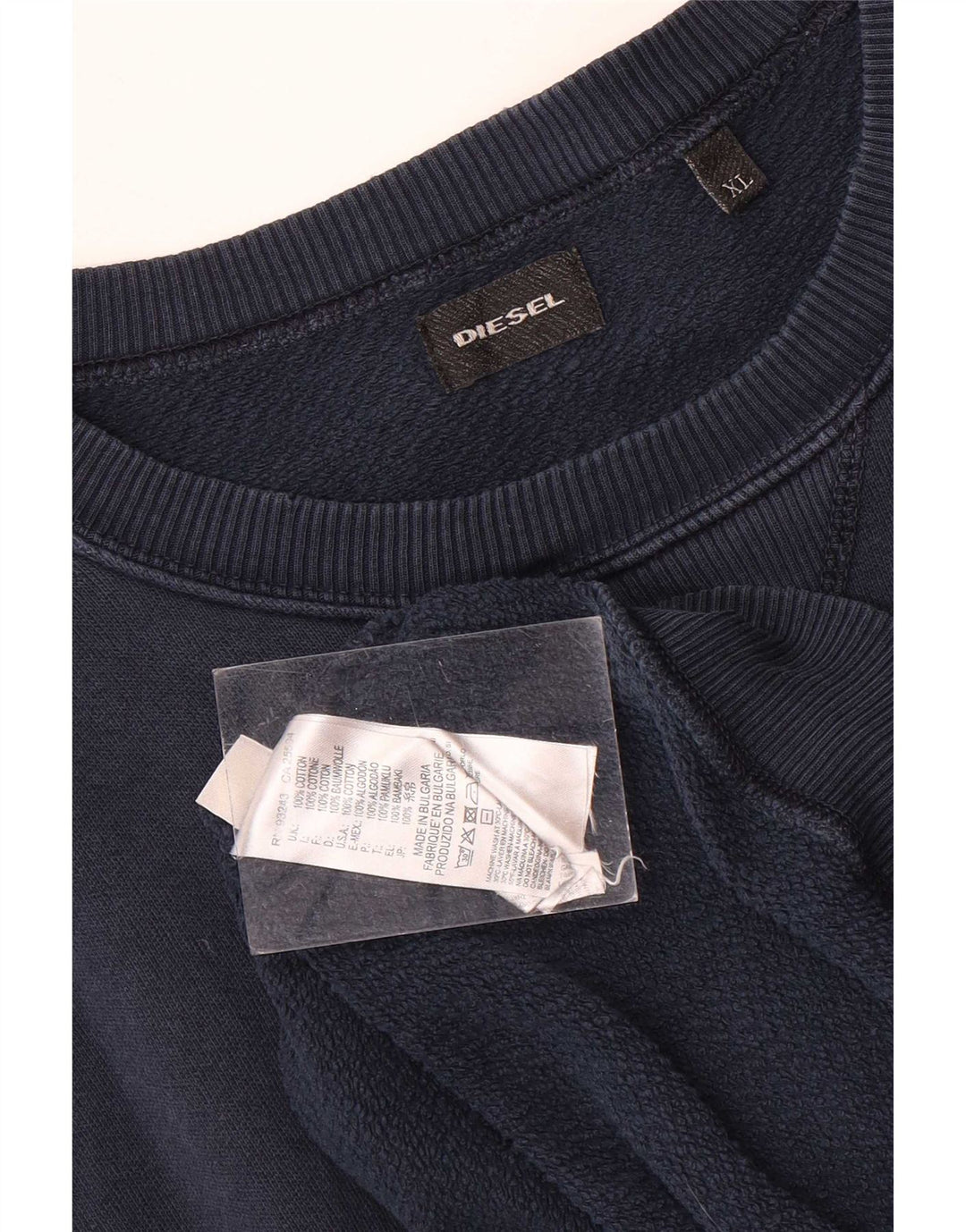 Diesel Sweat-shirt graphique pour homme XL Bleu marine