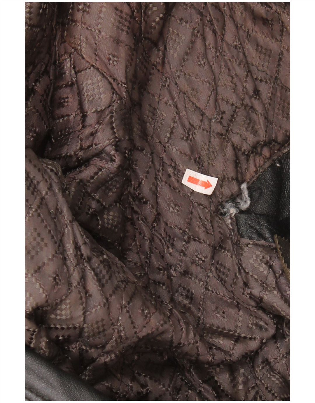 VINTAGE Veste en cuir homme IT 50 Grand cuir noir