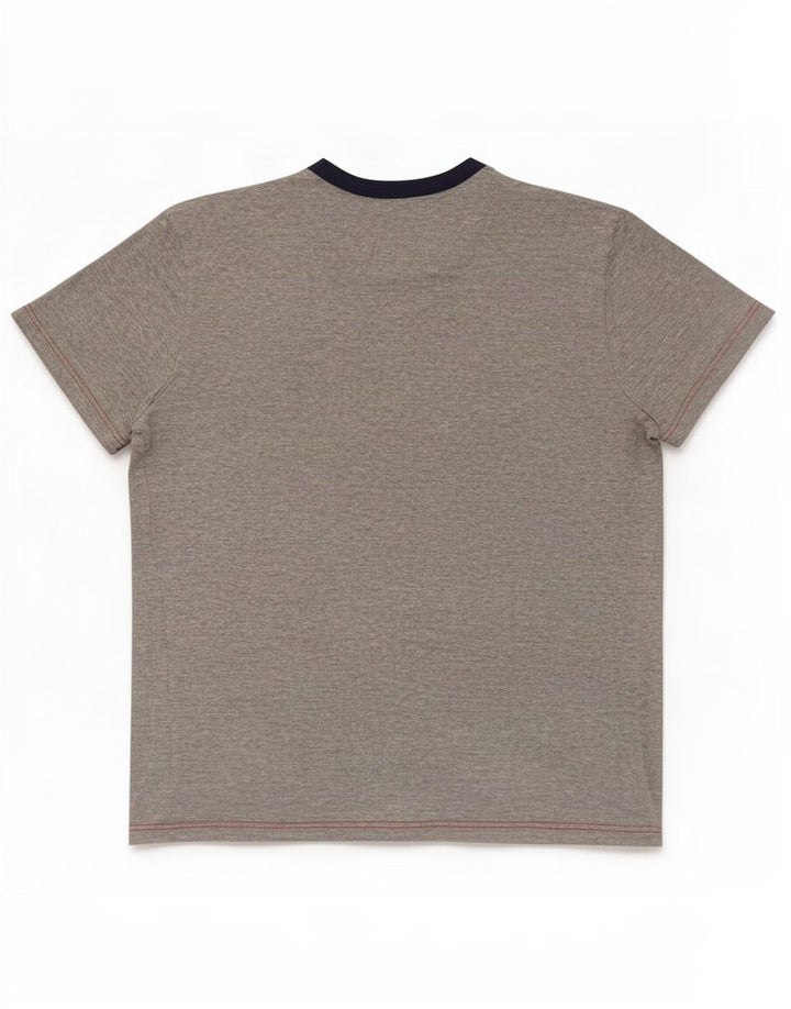 Fila Homme T-Shirt Top Large Gris Moucheté Coton