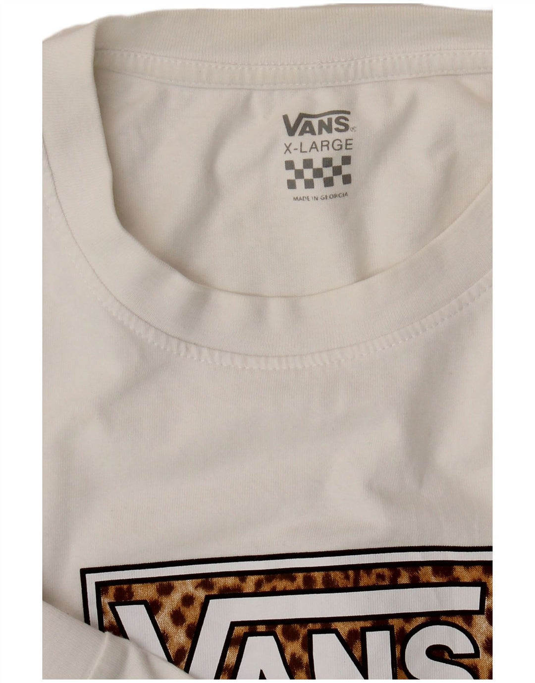 Vans Haut graphique à manches longues pour homme XL Blanc
