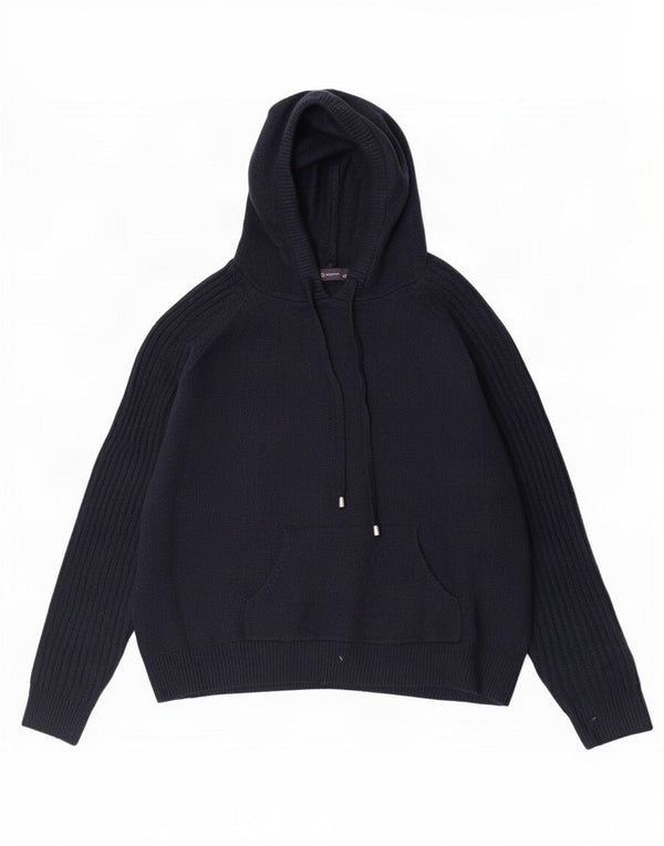 Marks & Spencer Pull à capuche pour femme UK 16 Large Bleu marine Acrylique