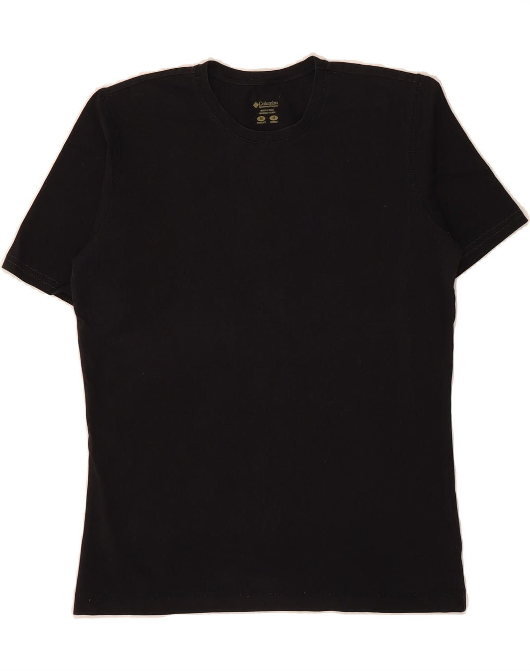 COLUMBIA Womens T-Shirt Top UK 12 Medium Black Cotton Vintage Columbia and Second-Hand Columbia from Messina Hembry 