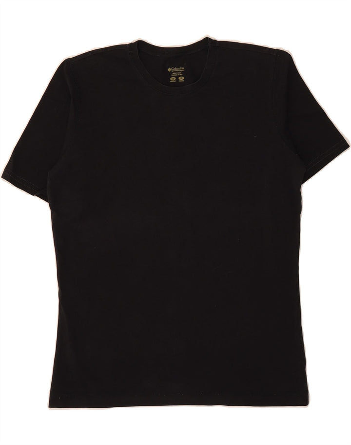 COLUMBIA Womens T-Shirt Top UK 12 Medium Black Cotton Vintage Columbia and Second-Hand Columbia from Messina Hembry 