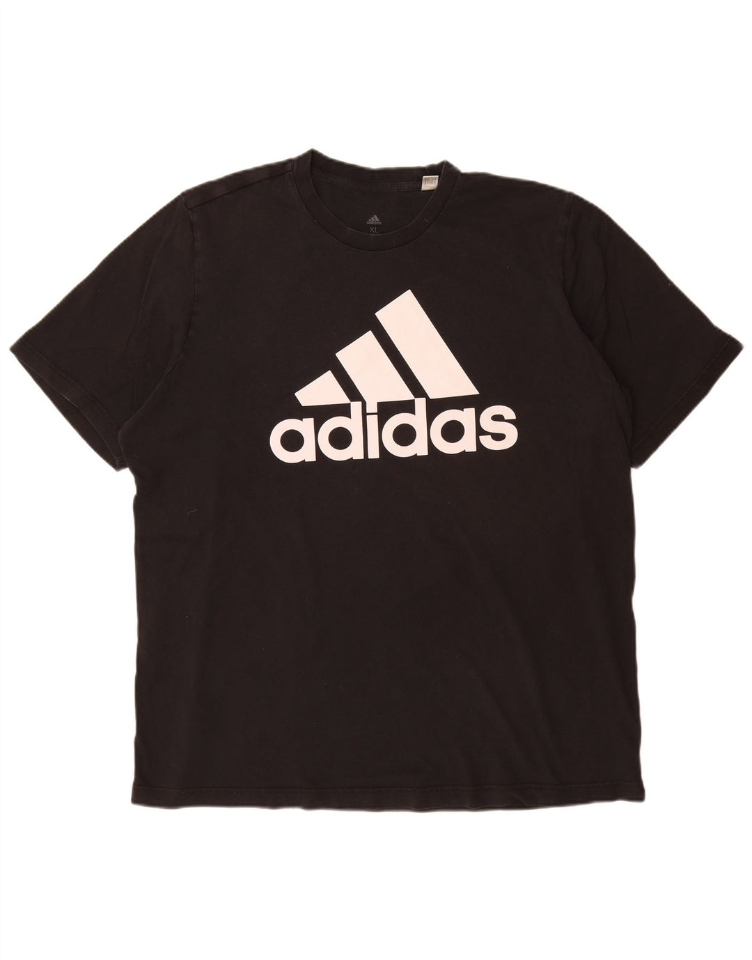 ADIDAS T-Shirt Graphique Homme Top XL Noir Coton