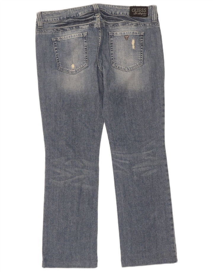 Guess Jean bootcut vieilli pour femme W34 L30 en coton bleu